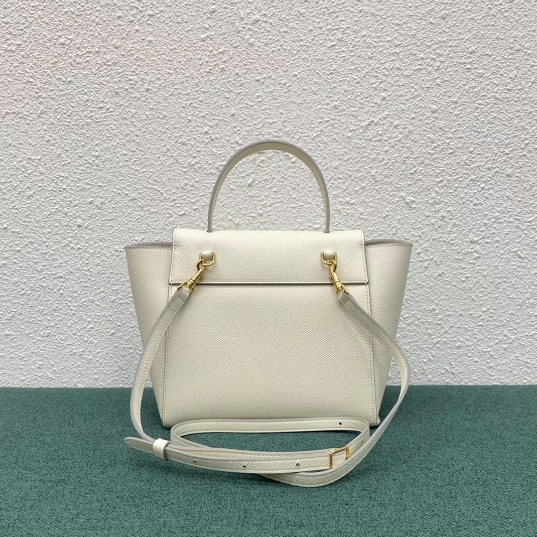 Celine Belt Nano Bag Knockoff in White