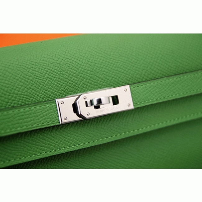 Bamboo designer replica Hermes Kelly Longue wallet