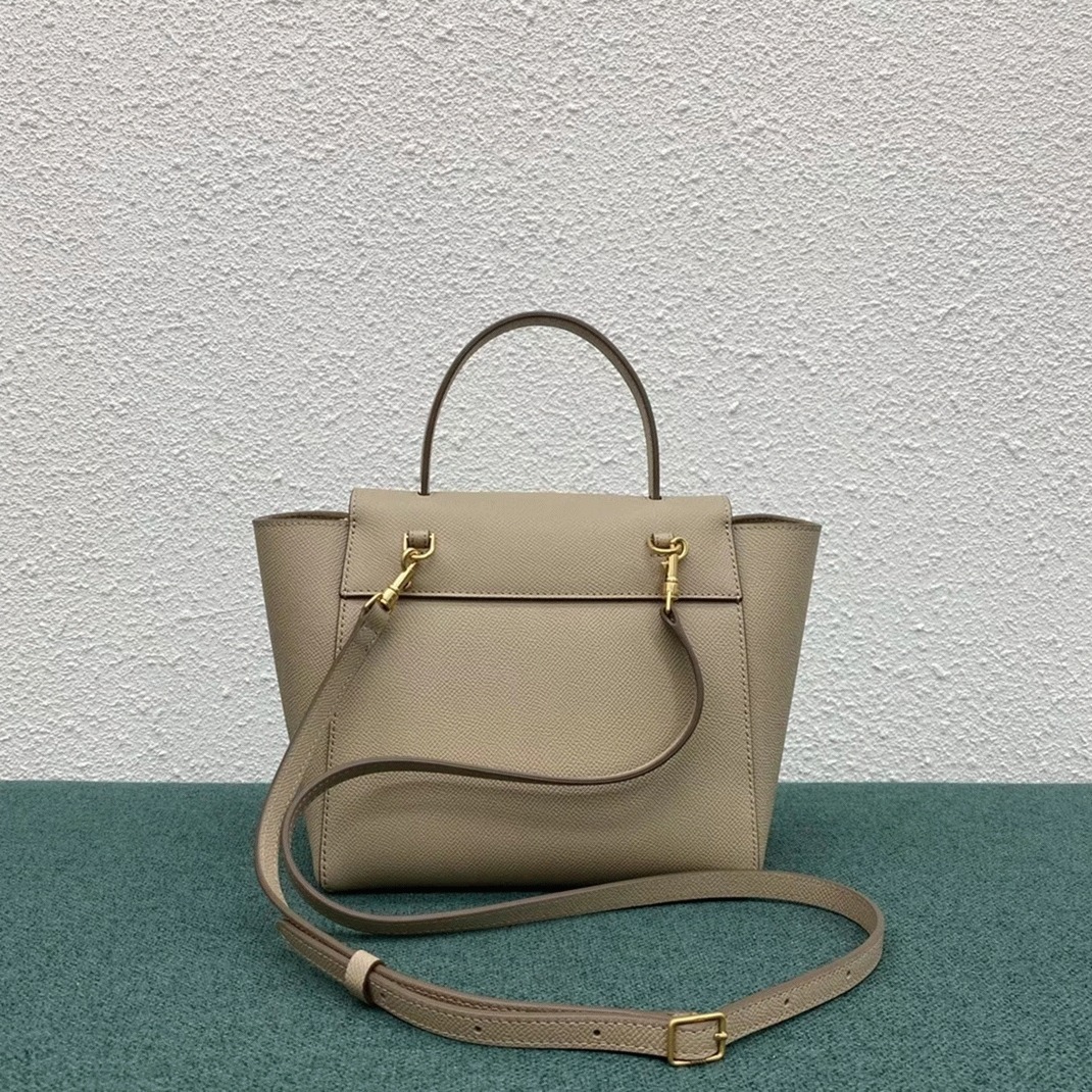 Celine Belt Nano Bag Knockoff in Light Beige