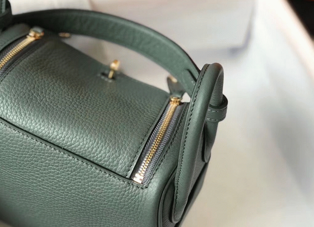 Best replica Hermes Lindy Mini handbag in vert amande