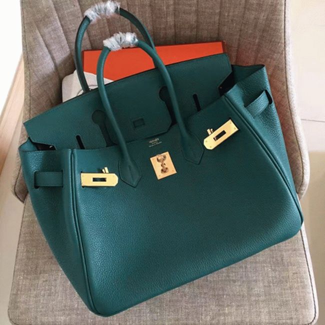 1:1 Copy Hermes Birkin 30cm Bag in Malachite Shade