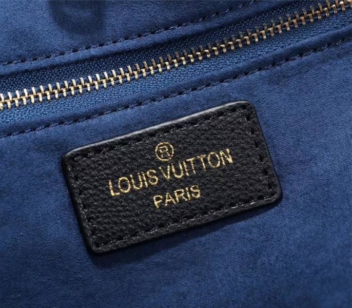 Louis Vuitton Monogram Empreinte Neverfull MM Tote In Black