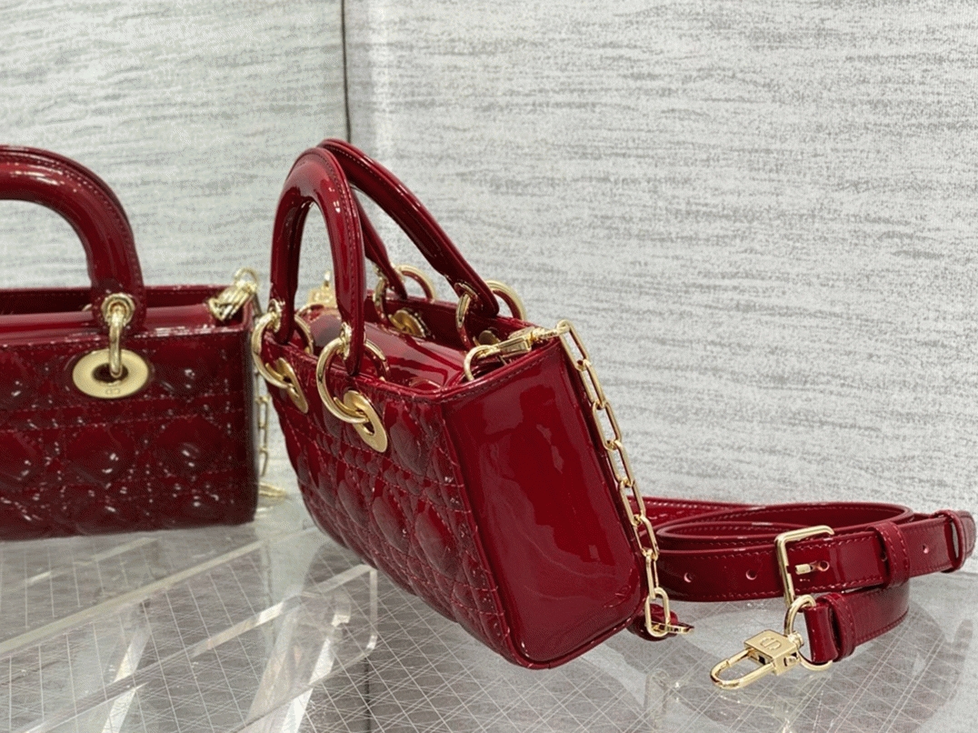 Dior Lady D-Joy Small Bag Imitation in Red