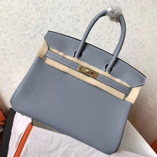 Hermes Birkin 25cm Blue Lin High-End Copy