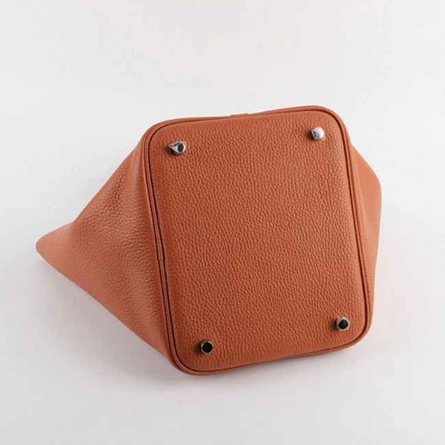 Orange knockoff Hermes Picotin Lock handbag