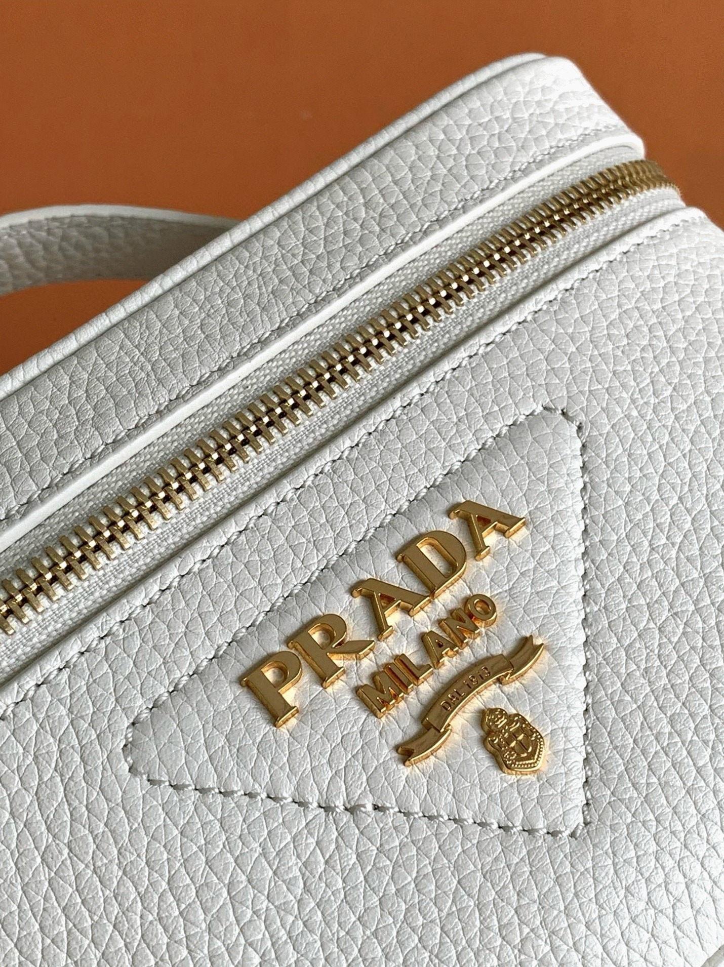 Prada Mini Vanity Bag Knockoff in White