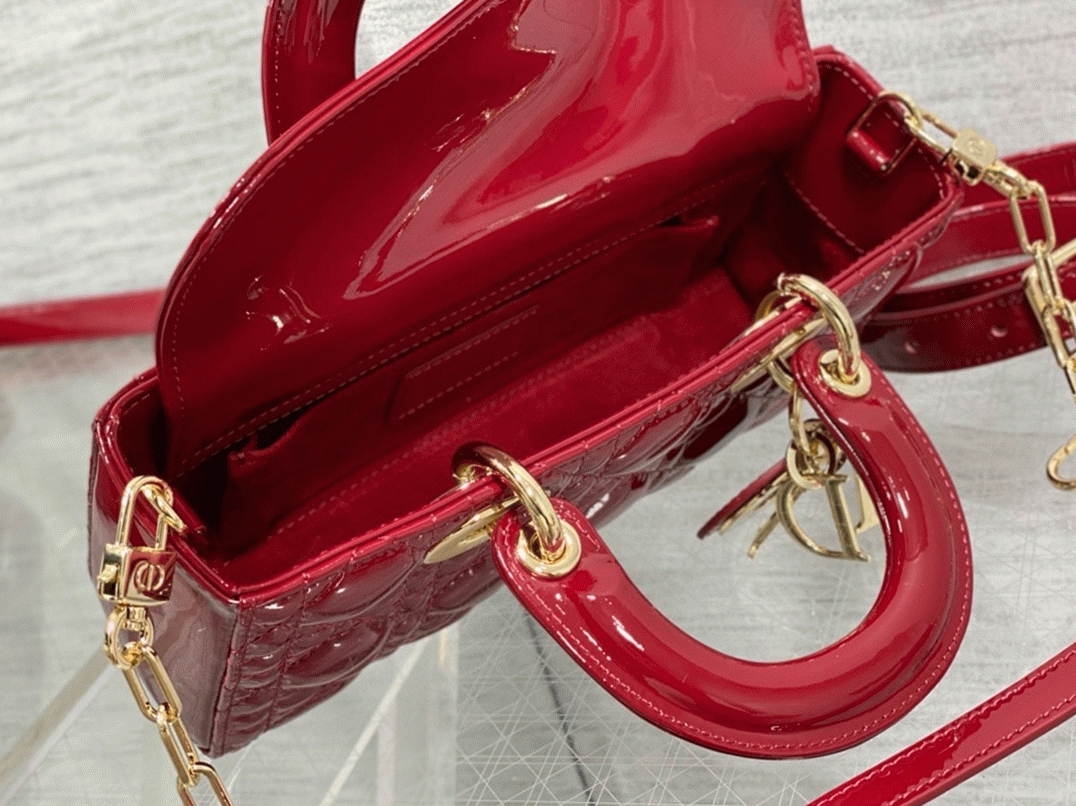 Dior Lady D-Joy Small Bag Imitation in Red