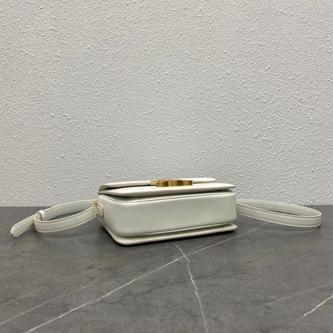 Top Quality Fake Celine Triomphe Teen Bag In White