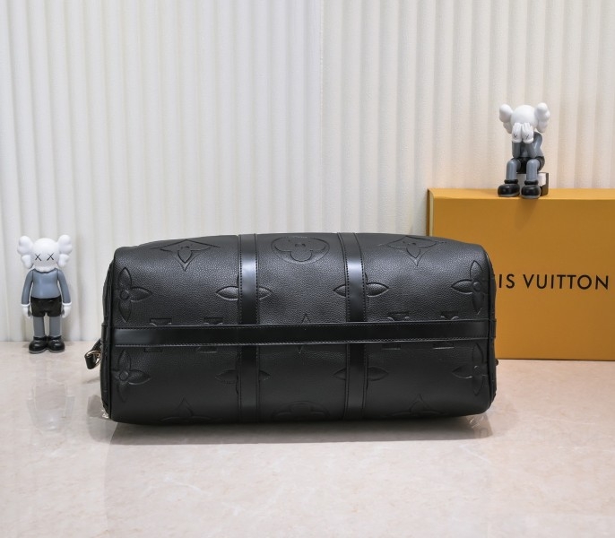 LV Monogram Empreinte Keepall Bandouliere 45 In Black