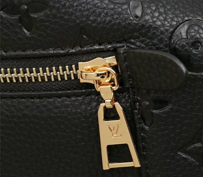 LV Monogram Empreinte Melie Hobo In Black
