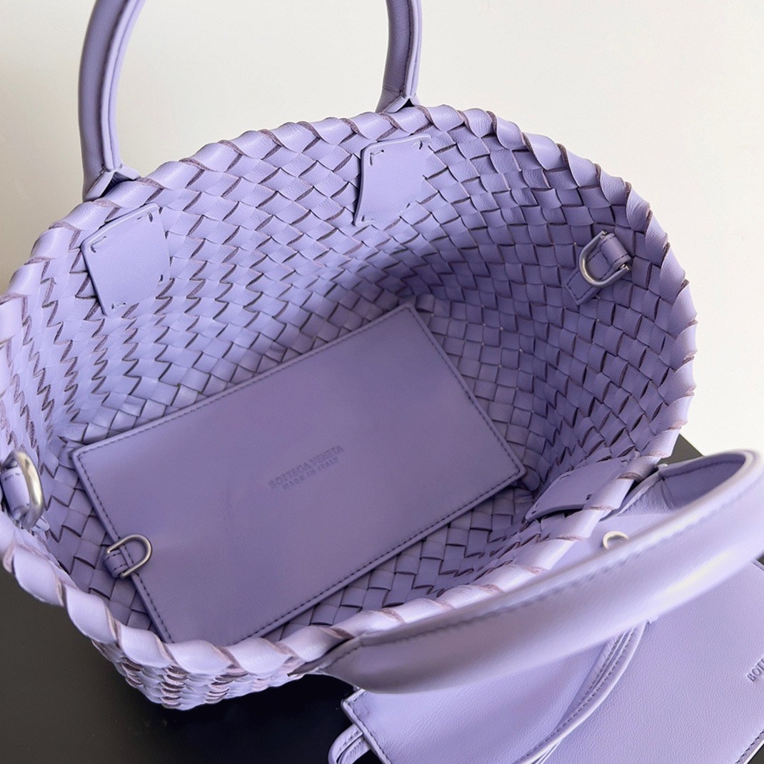 Top Quality Knockoff Bottega Veneta Cabat Mini Bag In Wisteria Intrecciato Lambskin