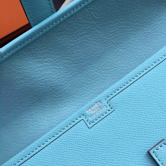 Celeste Epsom Fake Hermes Jige Elan 29 Sleek Clutch Bag