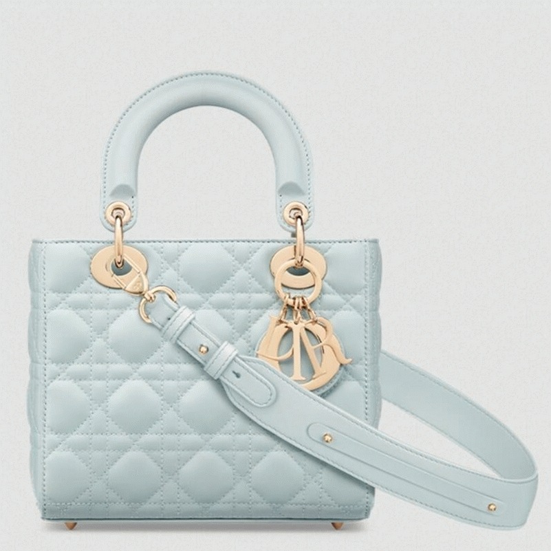 Dior Small Lady Dior My ABCDior Bag Replica in Placid Blue