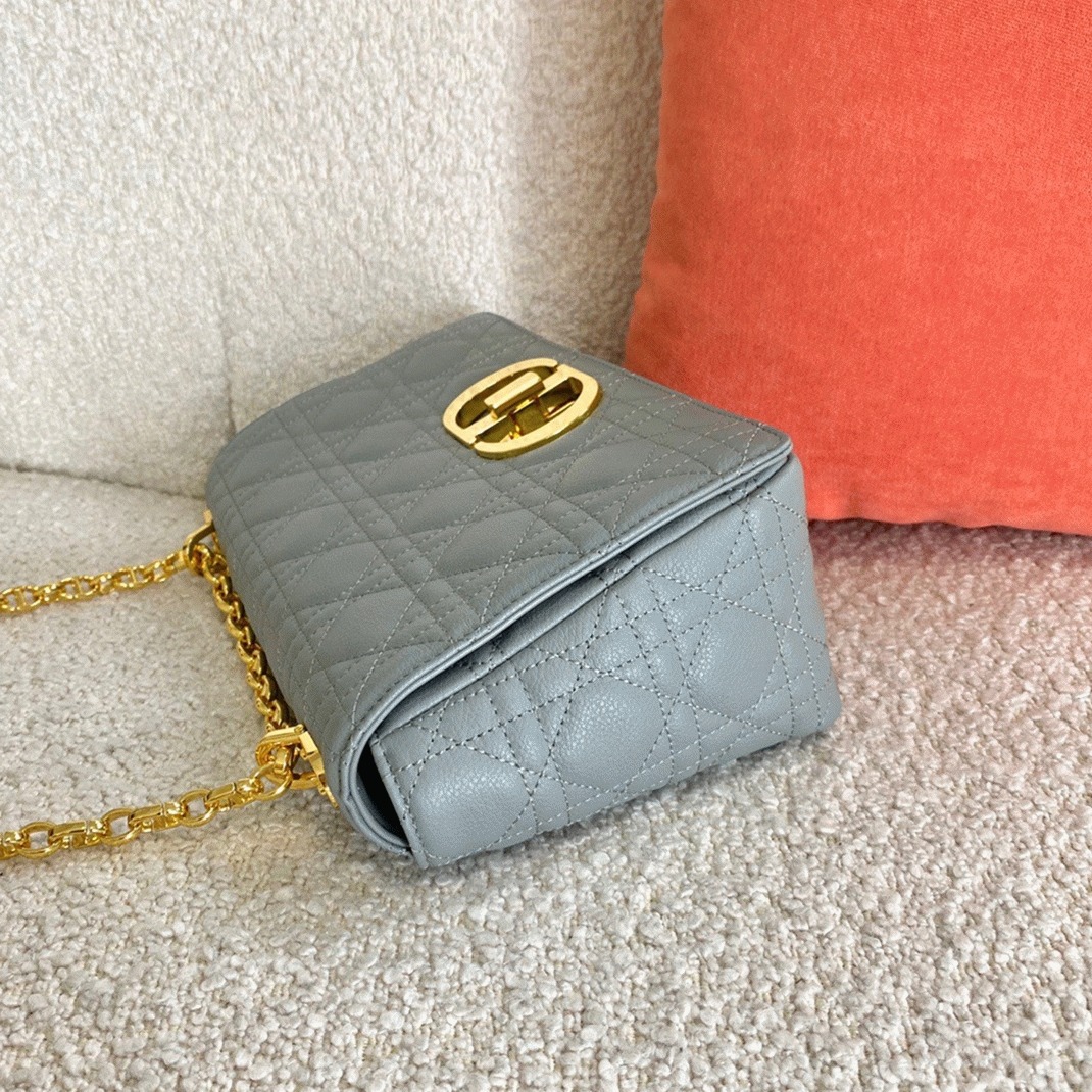 Dior Caro Medium Bag Knockoff in Grey