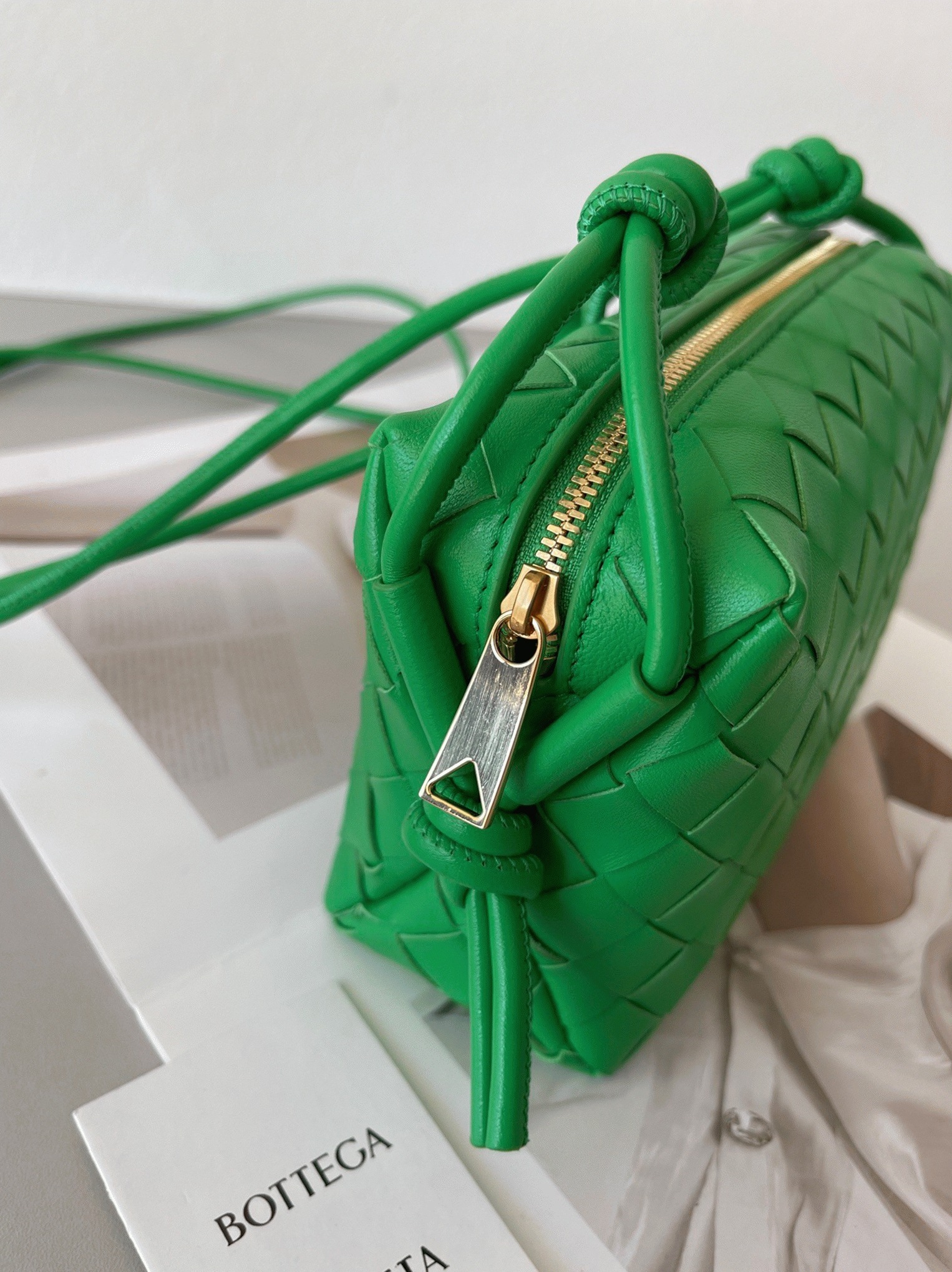 Knockoff Bottega Veneta Loop Mini Bag Green