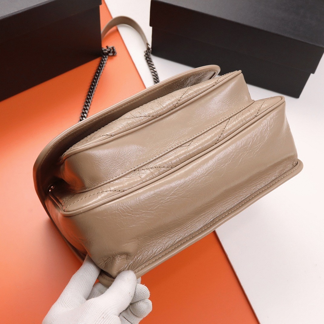 Fake Saint Laurent Niki Medium Chain Bag Beige
