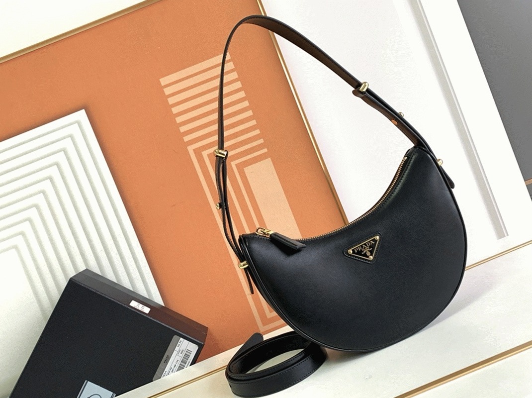 Black Prada Arque Shoulder Bag Replica