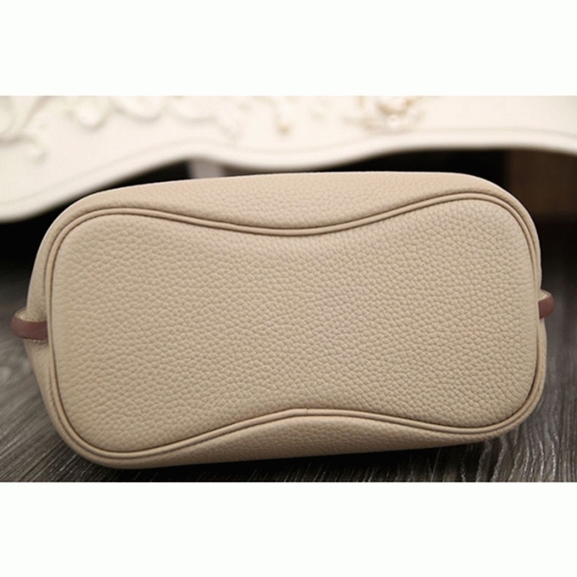 Grey Leather Replica Hermes So Kelly 22cm Soft Leather Shoulder Bag