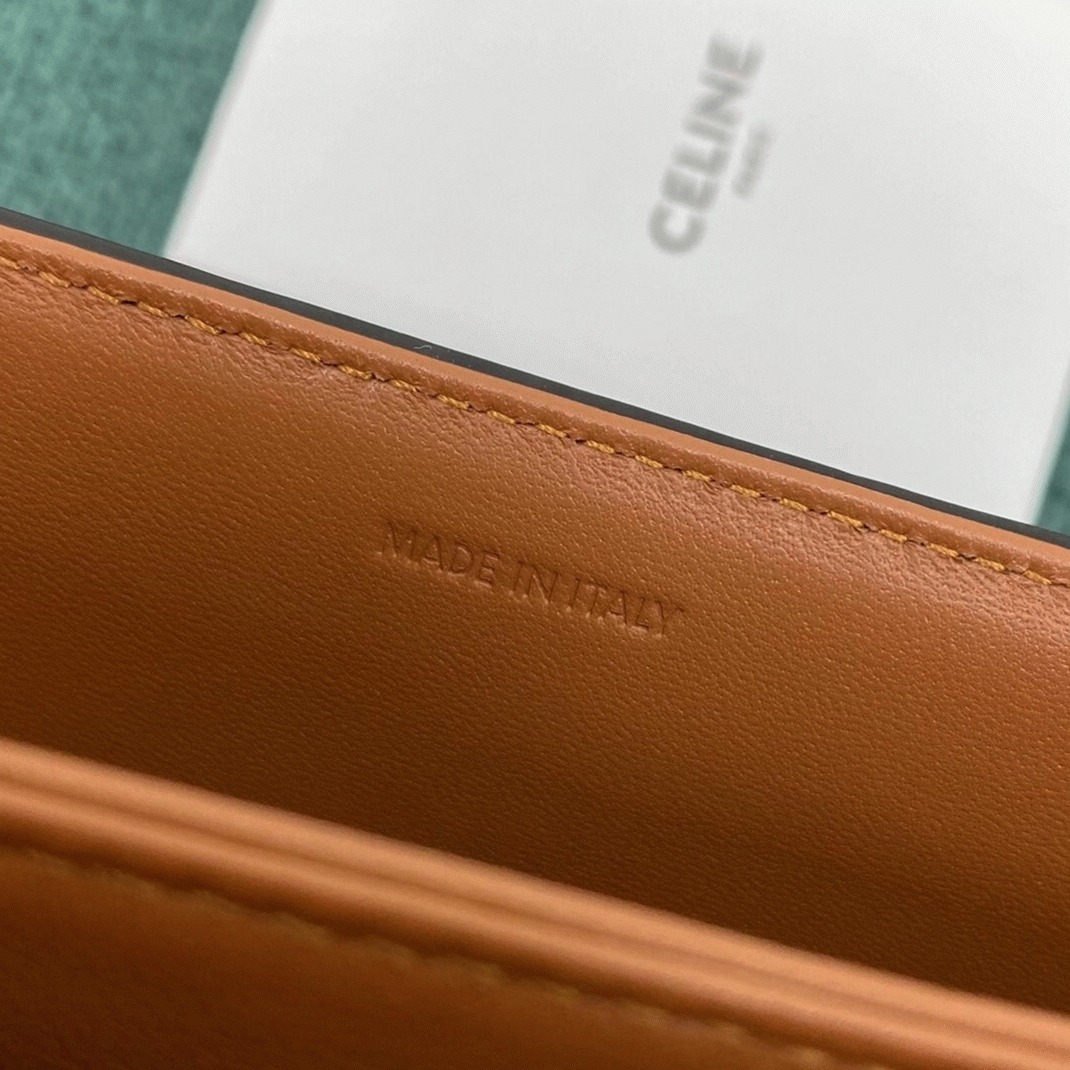Top Quality Faux Celine Triomphe Medium Bag In Brown