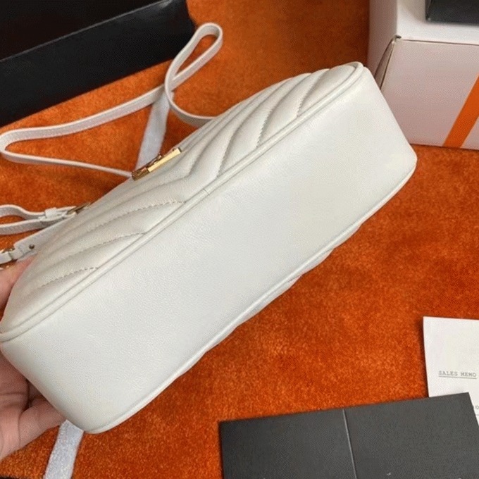 Fake Saint Laurent Lou Camera Bag White
