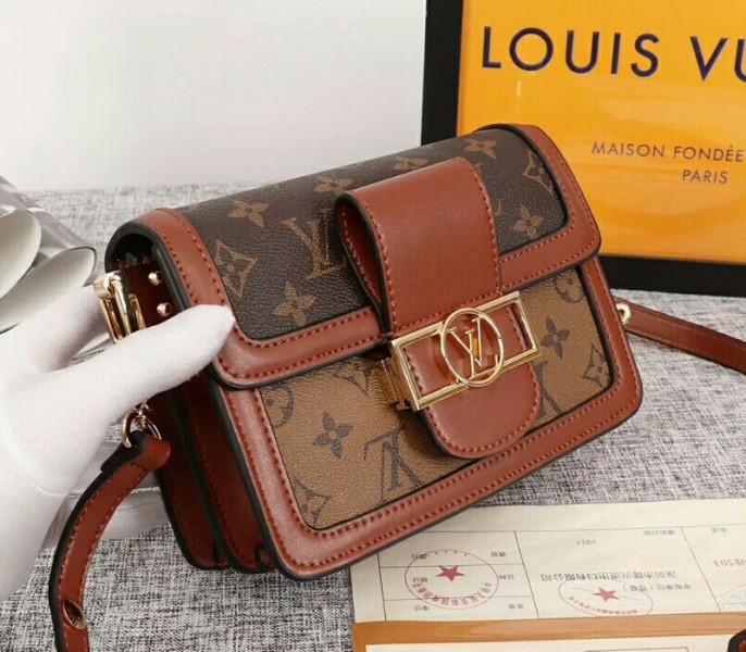 Louis Vuitton Monogram Reverse Canvas Mini Dauphine Bag