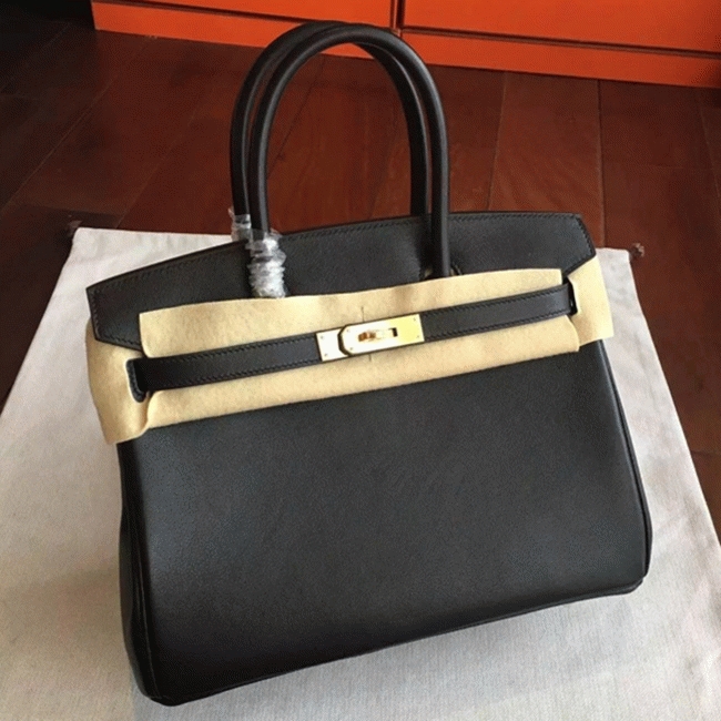 Hermes Birkin 35cm Imitation Designer Bag in Black