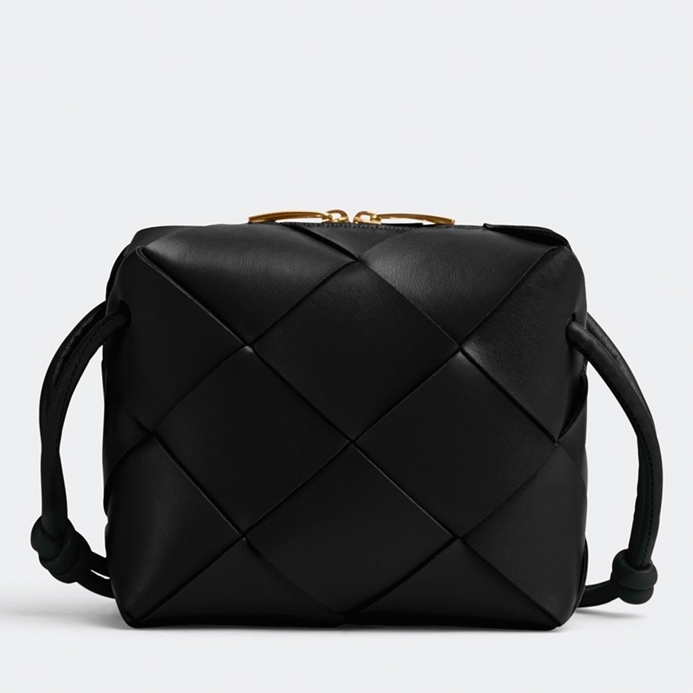 Replica Bottega Veneta Mini Cassette Camera Bag Black