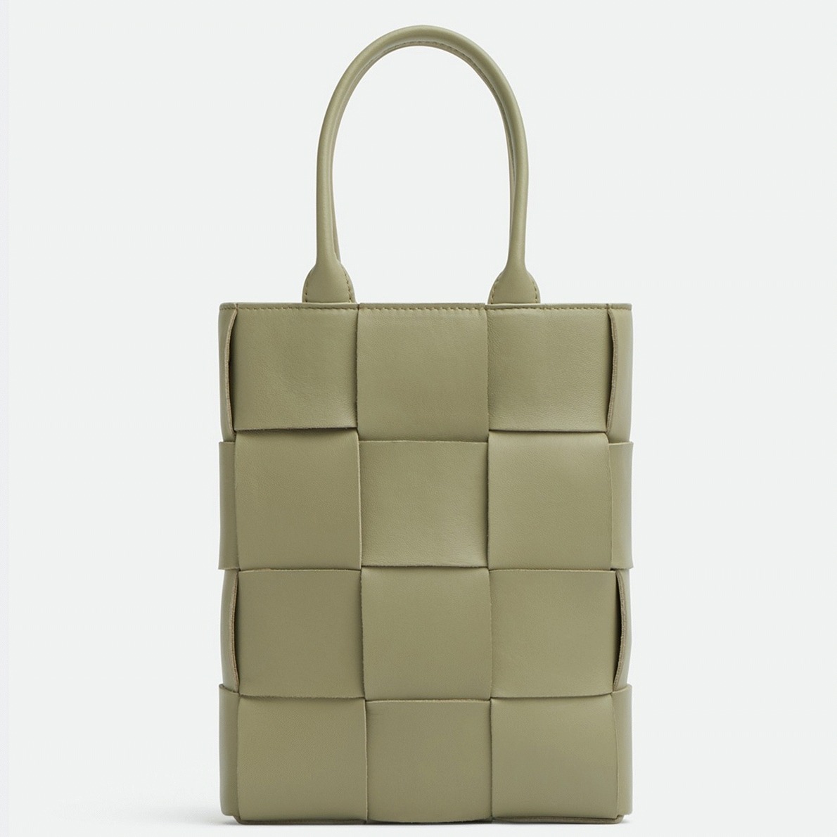 Fake Bottega Veneta Cassette Mini Tote Bag Travertine