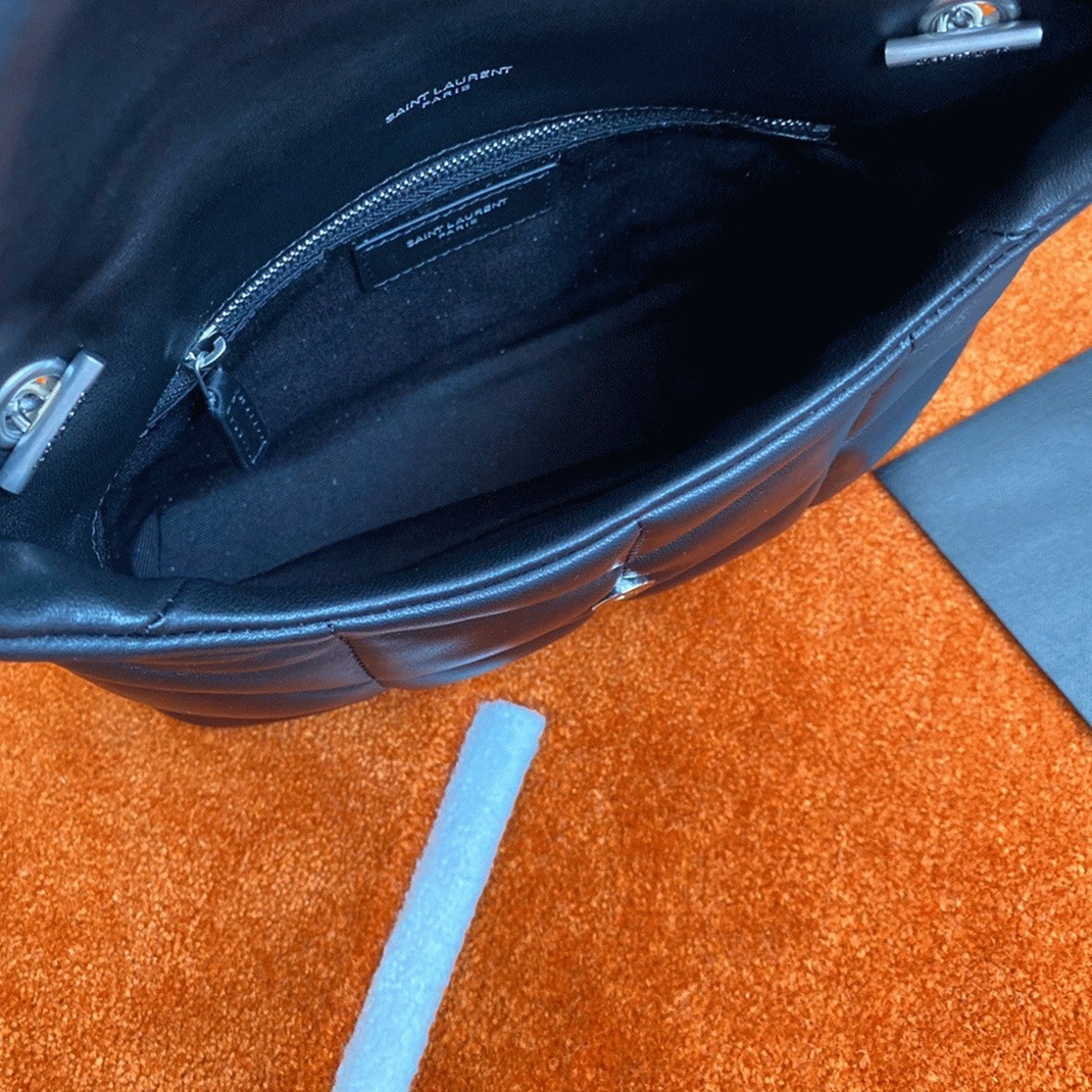 Replica Saint Laurent Puffer Toy Bag Noir Quilted Lambskin