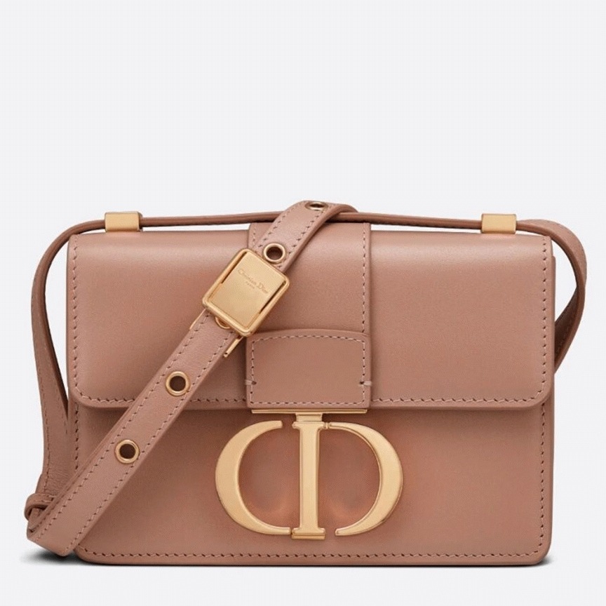 Dior 30 Montaigne Micro Bag Replica in Poudre Box Calfskin