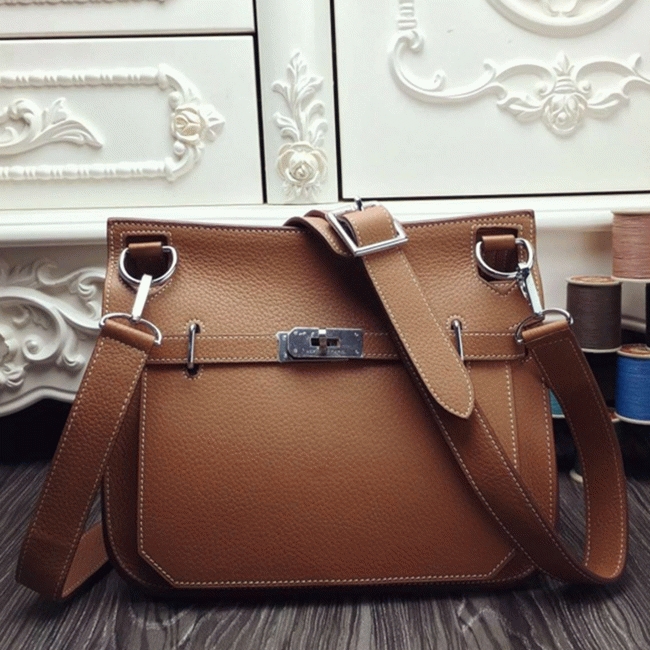 Brown replica Hermes Jypsiere 31cm handbag
