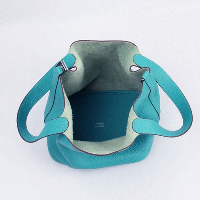 Turquoise replica Hermes Picotin Lock handbag