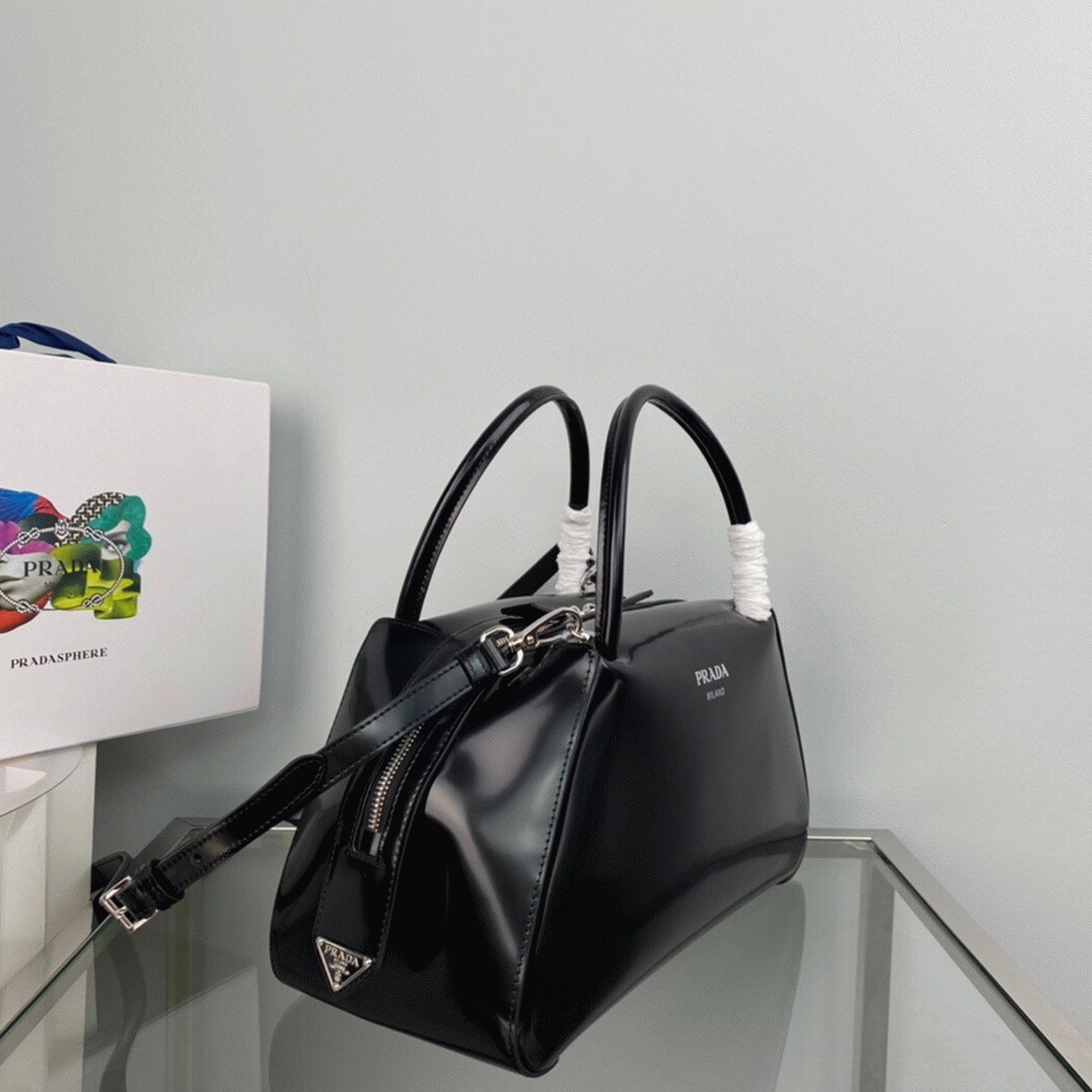 Prada Supernova Medium Bag Knockoff in Black Brushed