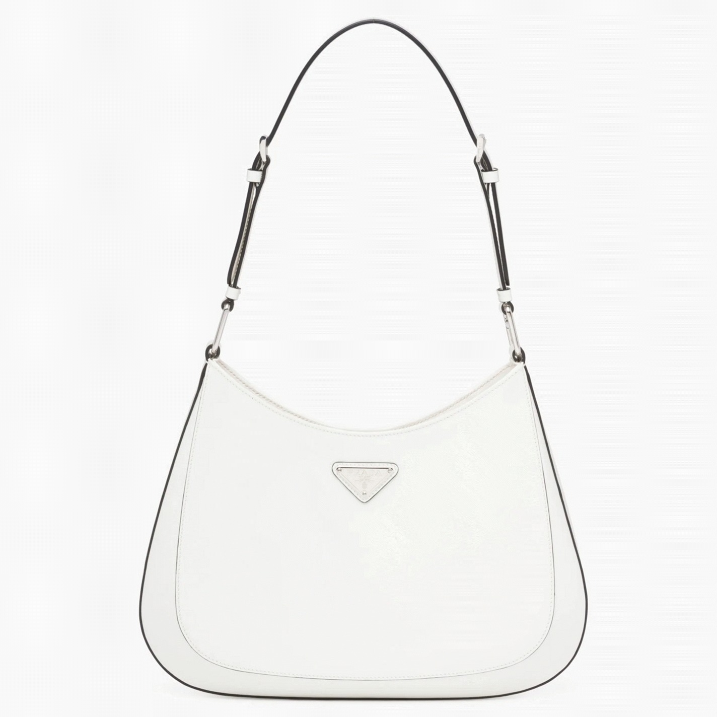 White Prada Cleo Large Bag Fake