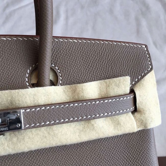 Etoupe Hermes Birkin 25cm Excellent Replica