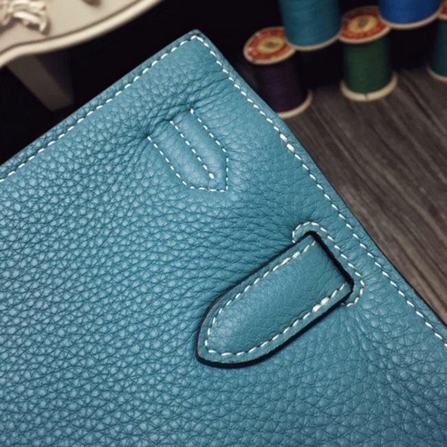 Blue jean knockoff Hermes Jypsiere 34cm handbag