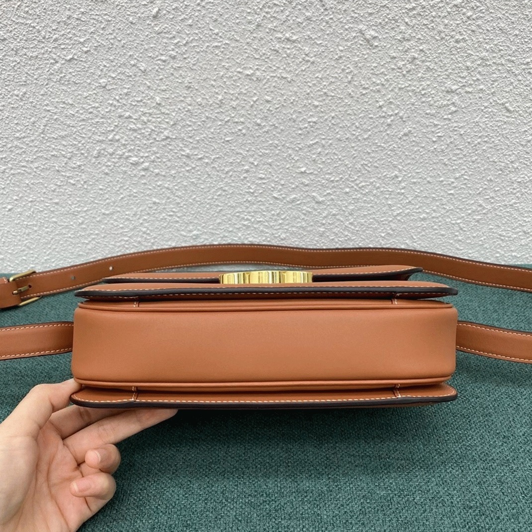 Top Quality Faux Celine Triomphe Medium Bag In Brown