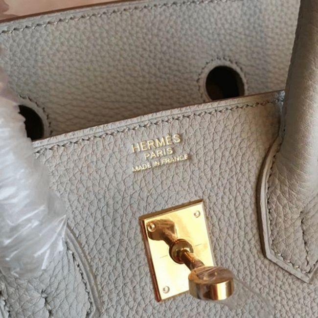 Pearl Grey Knockoff Designer Hermes Birkin 30cm Bag