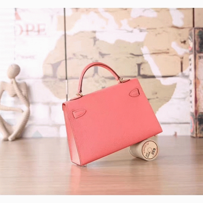 Flamingo Epsom Imitation Budget Hermes Kelly 20cm Purse