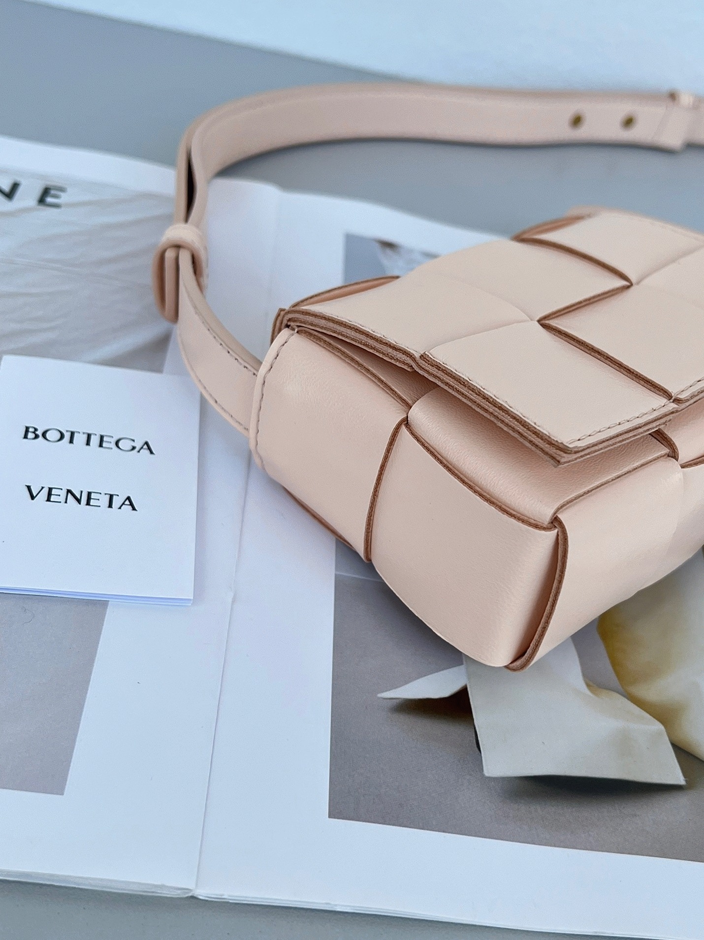 Top Quality Replica Bottega Veneta Candy Cassette Bag In Melon Washed