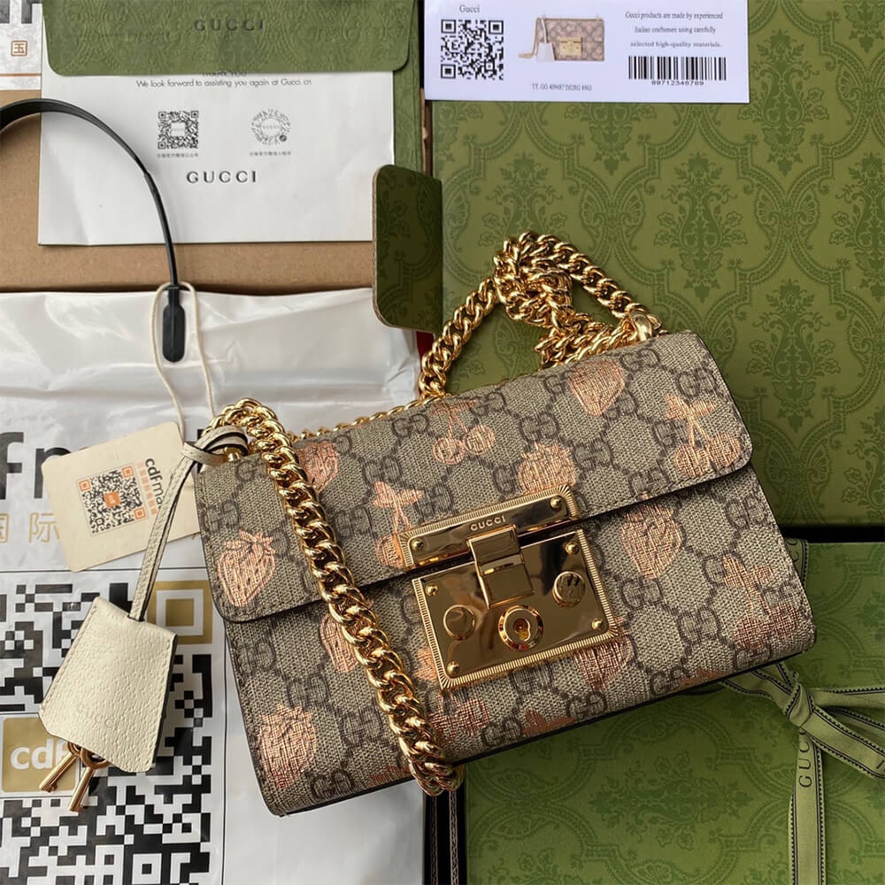 Gucci Padlock small berry shoulder bag