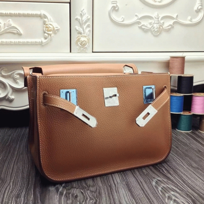 Brown replica Hermes Jypsiere 34cm handbag