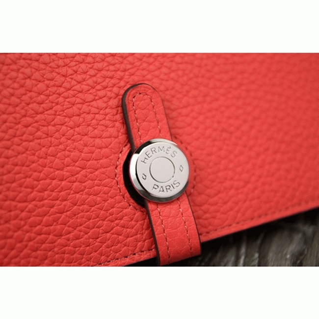 Rose lipstick copy Hermes Dogon combine wallet