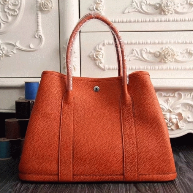 Orange Replica Hermes Garden Party 36cm Large Tote Bag
