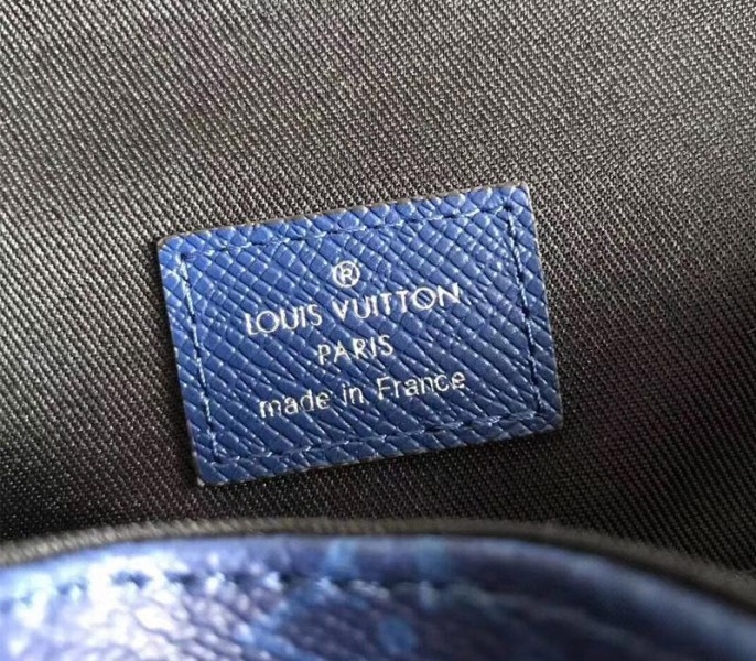Louis Vuitton Taiga Leather Outdoor Backpack In Pacific Blue