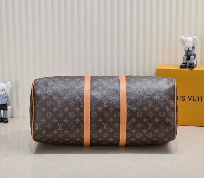 LV Monogram Canvas Keepall Bandouliere 50 With Jacquard Strap