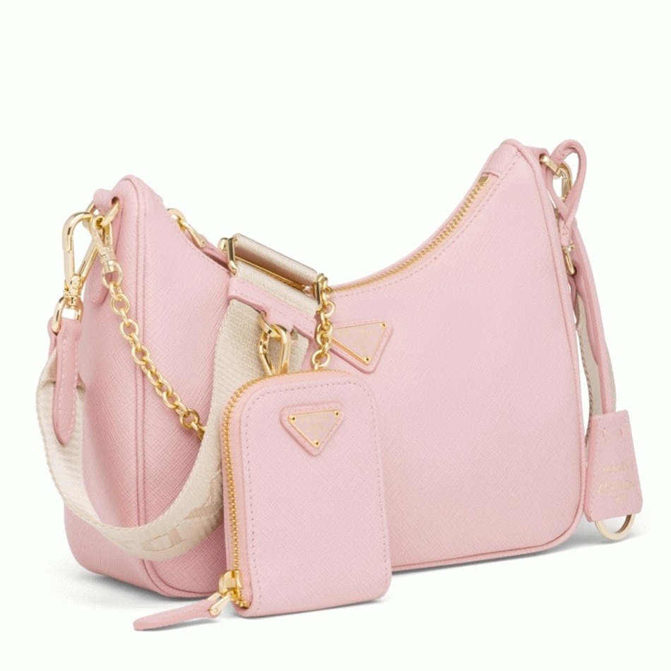 Prada Re-Edition 2005 Shoulder Bag Replica in Pink