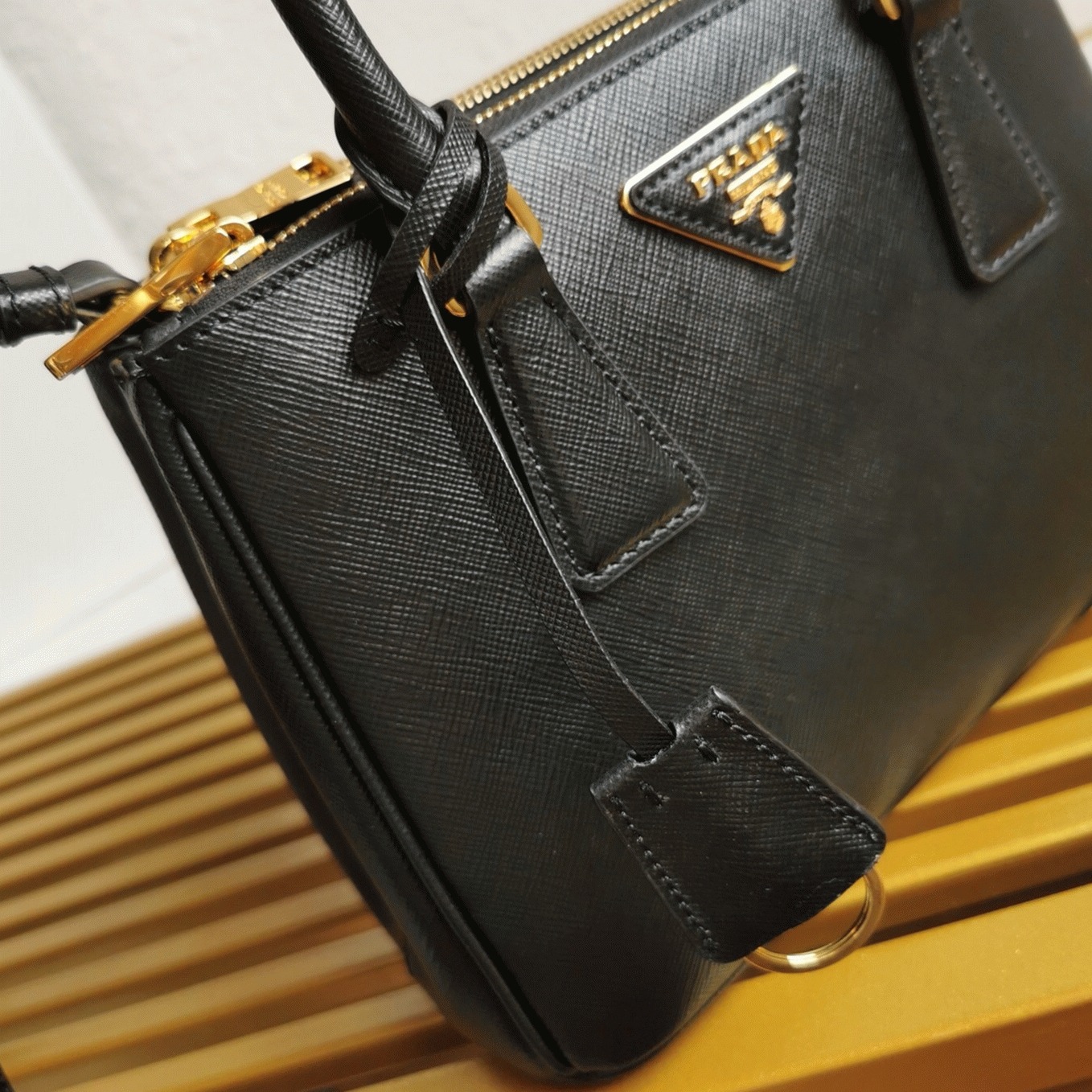 Black Prada Galleria Small Bag Fake