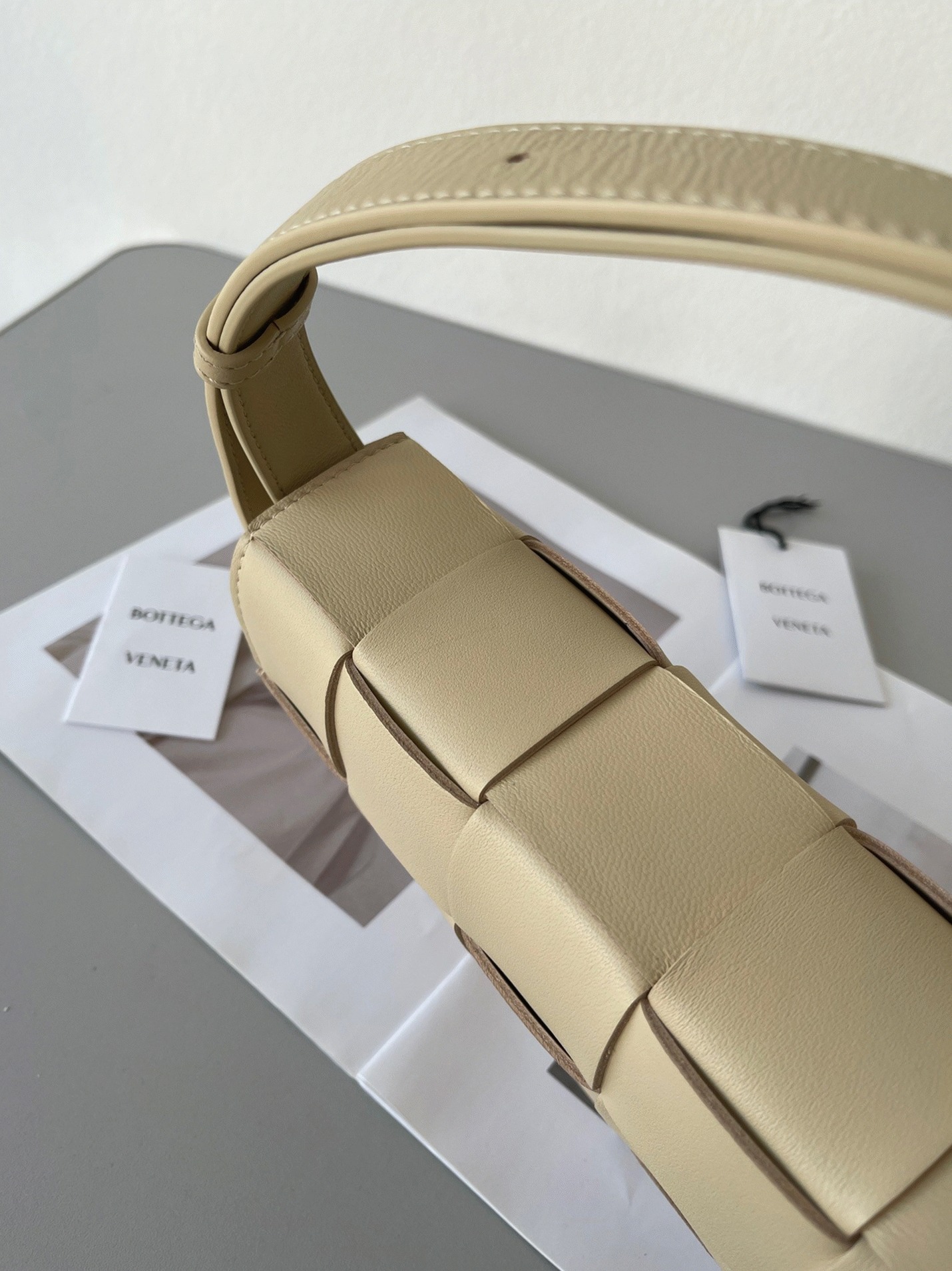 Top Quality Fake Bottega Veneta Cassette Bag In Porridge