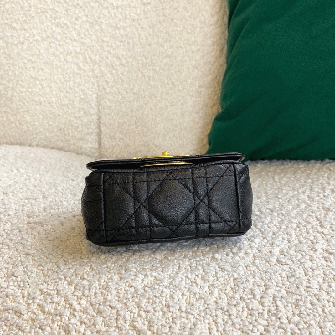 Dior Caro Micro Bag Knockoff in Black